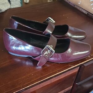 Dolce Vita Burgundy Flats with Buckle
